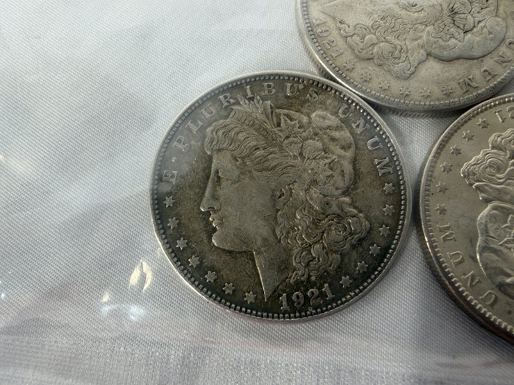 #40039-•-(5)-1921-one-dollar-morgan-coins-image-7