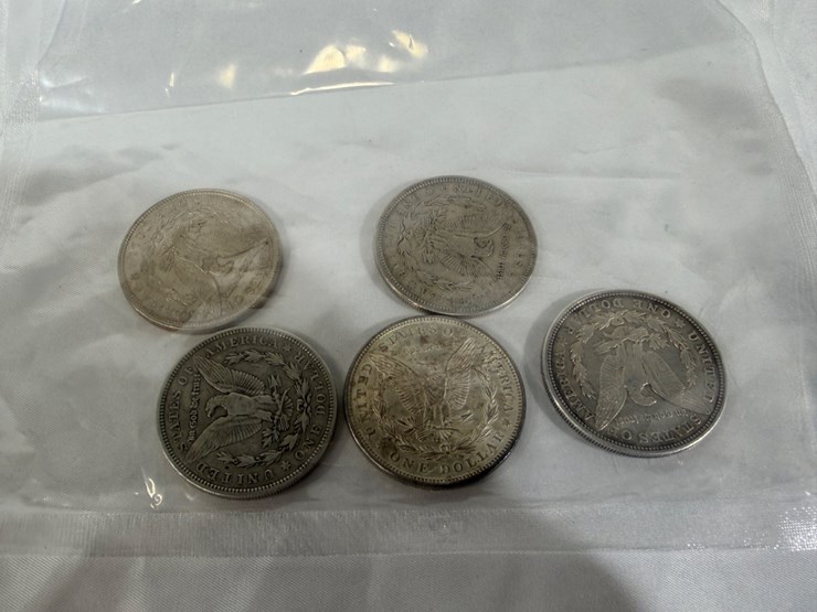 #40039-•-(5)-1921-one-dollar-morgan-coins-image-11