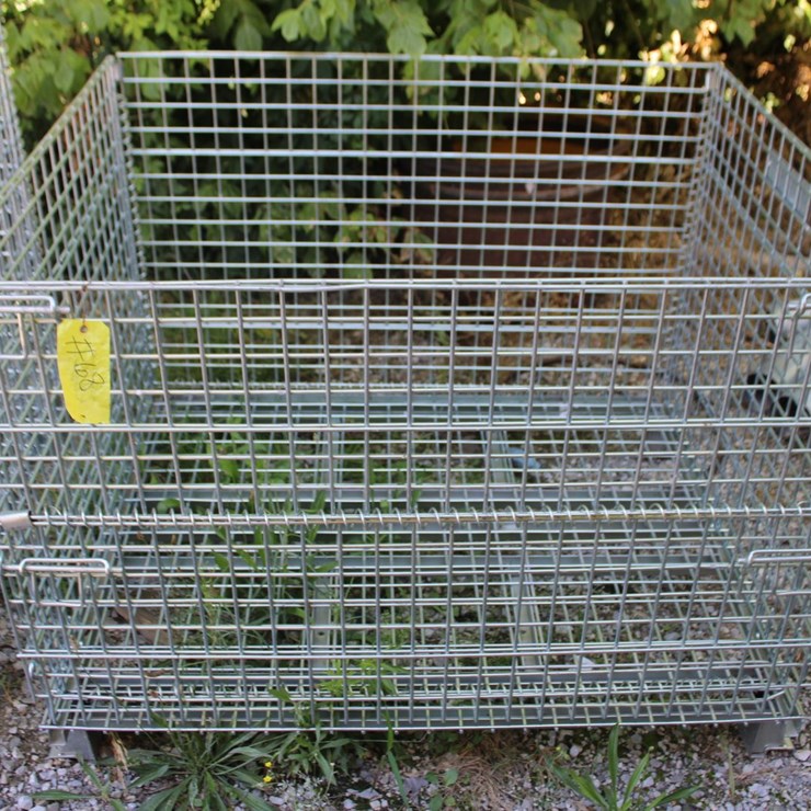 Metal Foldable Shop Crate/ Wire Basket