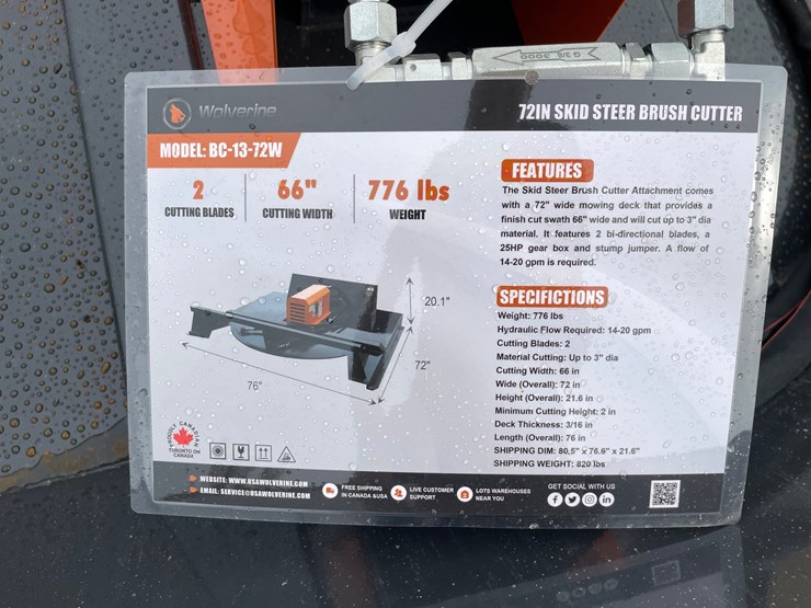 #2015-•-new-wolverine-72"-skid-steer-brush-cutter-attachment-image-19