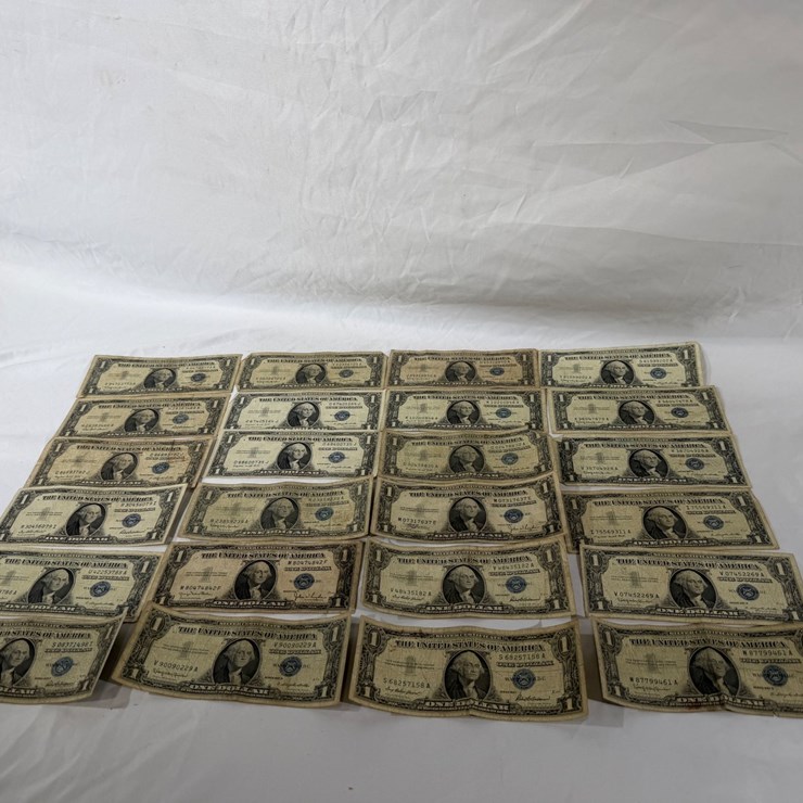 #40045 • (24) 1935-1957 ONE DOLLAR