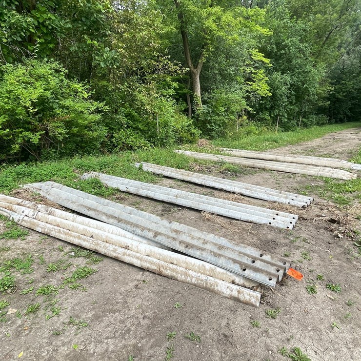 #8334 • (11) Galvanized Guard Rail Sections