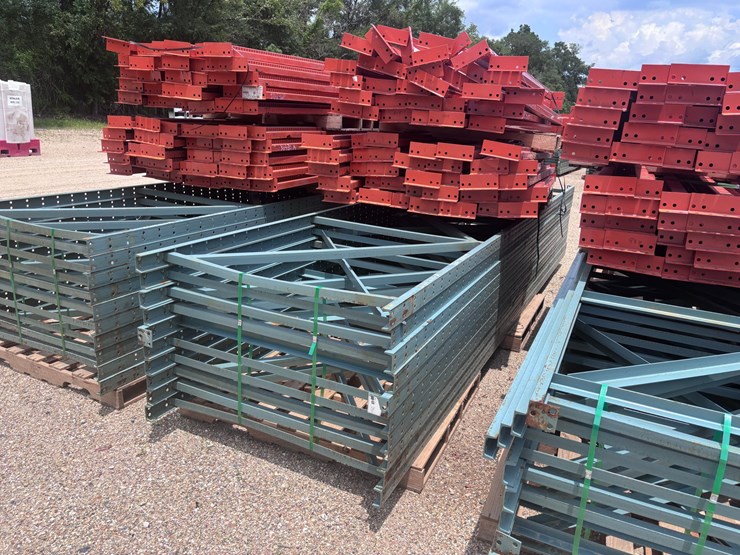 #40079-•-(1)-stack-bolt-on-upright-16ft-x-46in-bolt-on-beams-8ft-x-3-1/2in-pallet-racking-image-2