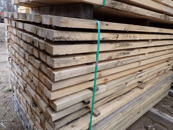 qty-of-(204)-2-in.-x-4-in.-x-10-ft-rough-cut-pine-image-1