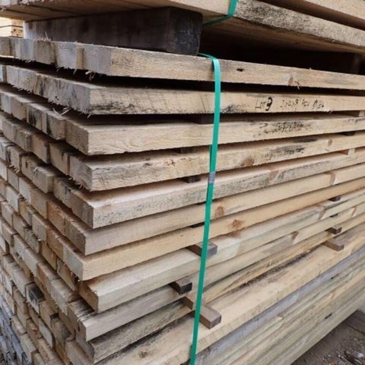 Qty Of (204) 2 In. x 4 In. x 10 Ft Rough Cut Pine
