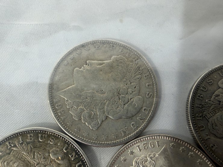 #40039-•-(5)-1921-one-dollar-morgan-coins-image-6