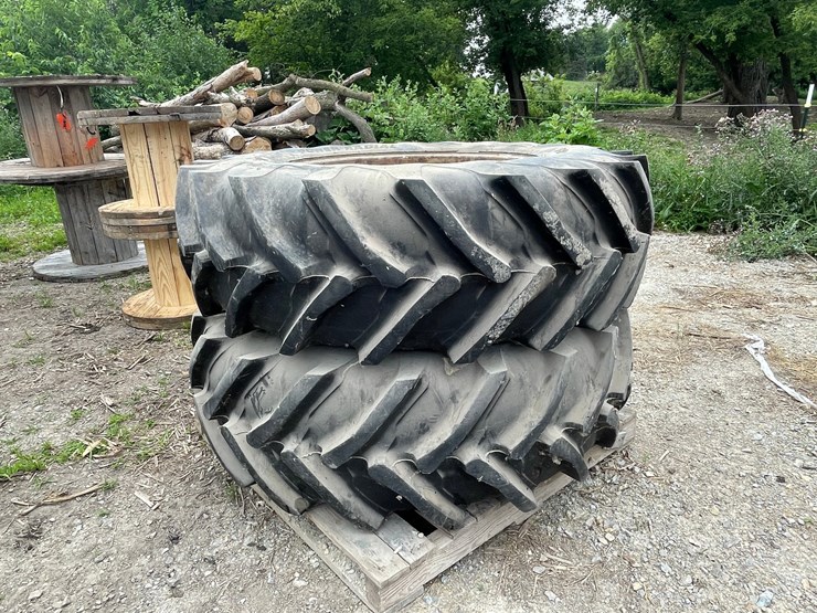 #8328-•-(2)-18.4r34-rear-tractor-tires-and-rims-image-1