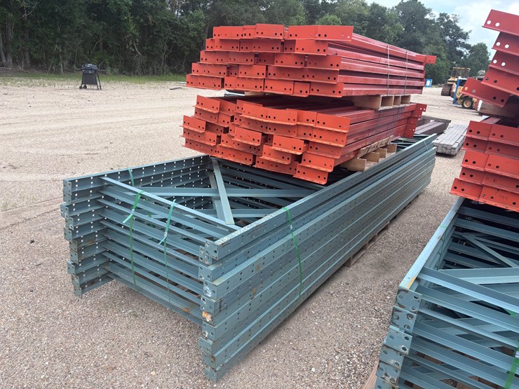 #40088-•-(1)-stack-bolt-on-upright-16ft-x-46in-bolt-on-beams-8ft-x-3-1/2in-pallet-racking-image-2