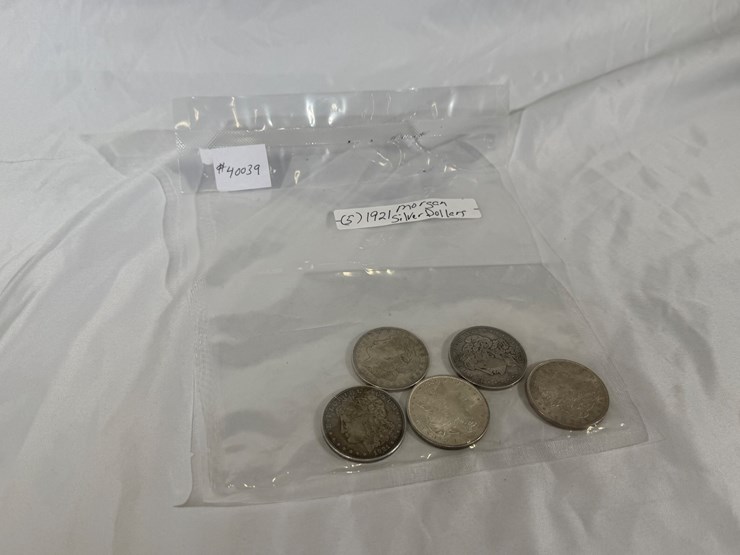 #40039-•-(5)-1921-one-dollar-morgan-coins-image-2