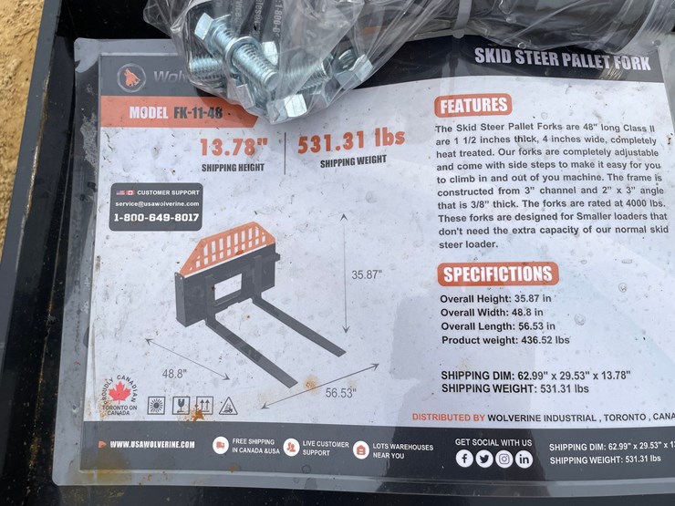 #2007-•-new-wolverine-skid-steer-pallet-fork-frame-with-forks-image-13