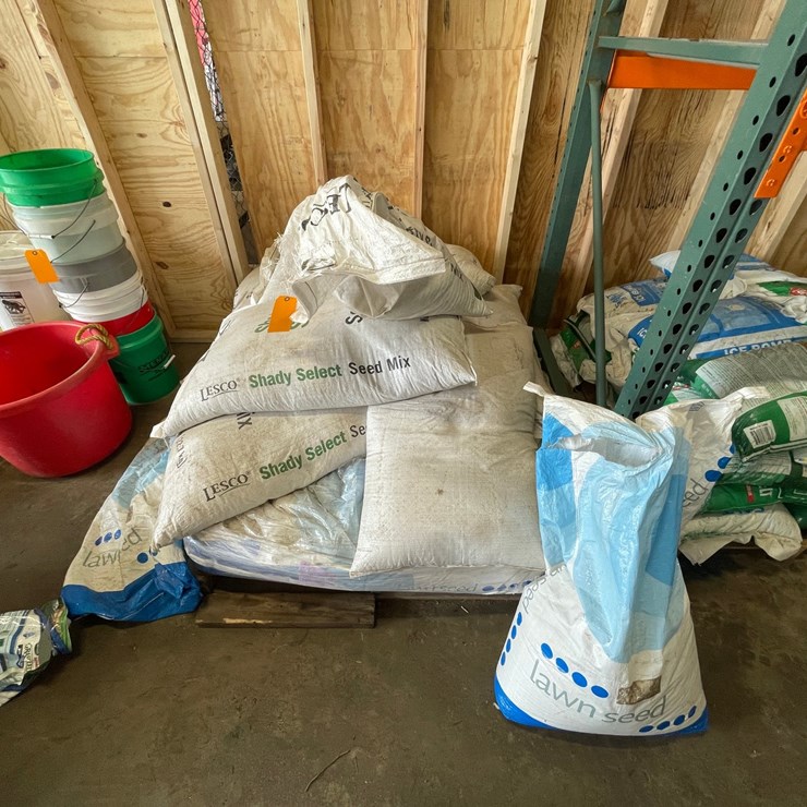 #7945 • Pallet of Grass Seed Bags