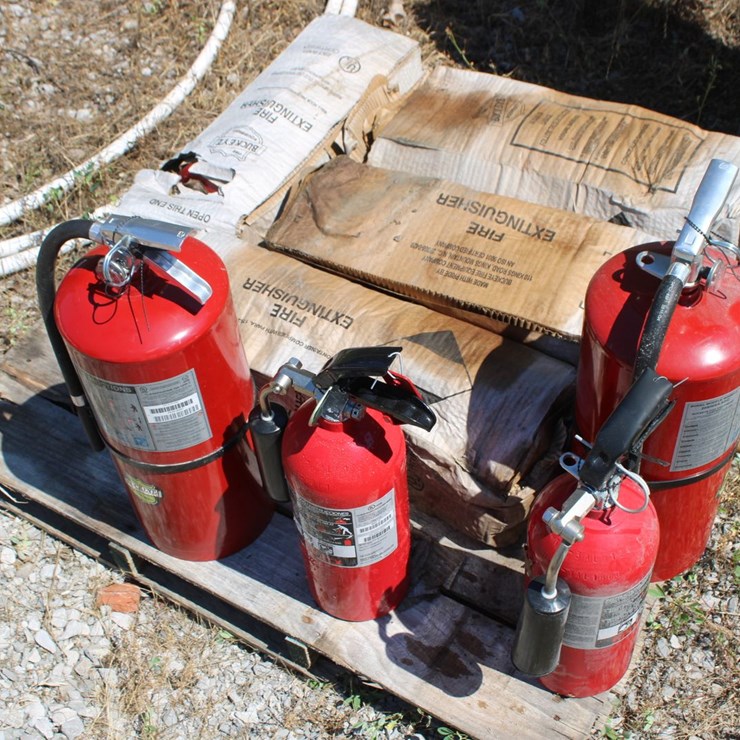 Pallet Of Buckeye & Ansul Sentry Fire Extinguishers