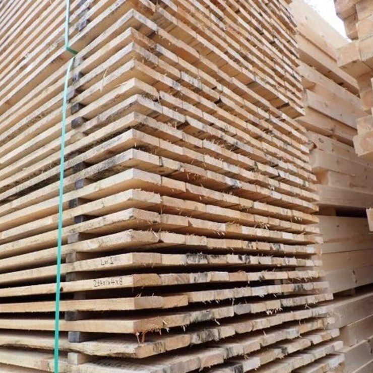 Qty Of (264) 1 In. x 4 In. x 8 Ft Rough Cut Pine