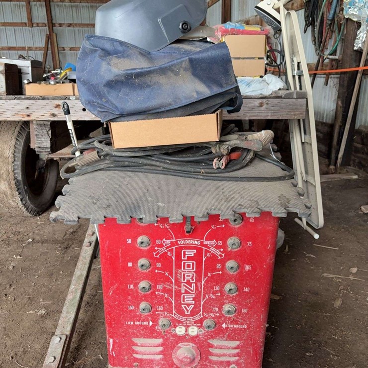 Forney Arc Welder with Welding Helmet and Accessories