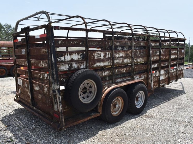 5'-8"-x-20'-bruton-gooseneck-cattle-trailer-w/-tarp-(vin-#-012746)-(plate-#-image-5