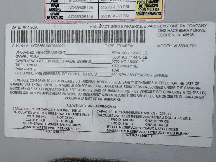 2021-keystone-volante-40'-5th-wheel-travel-trailer-image-31
