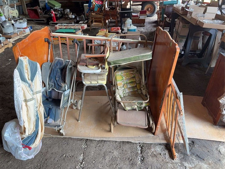 assorted-nursery-furniture-and-strollers-lot-image-1