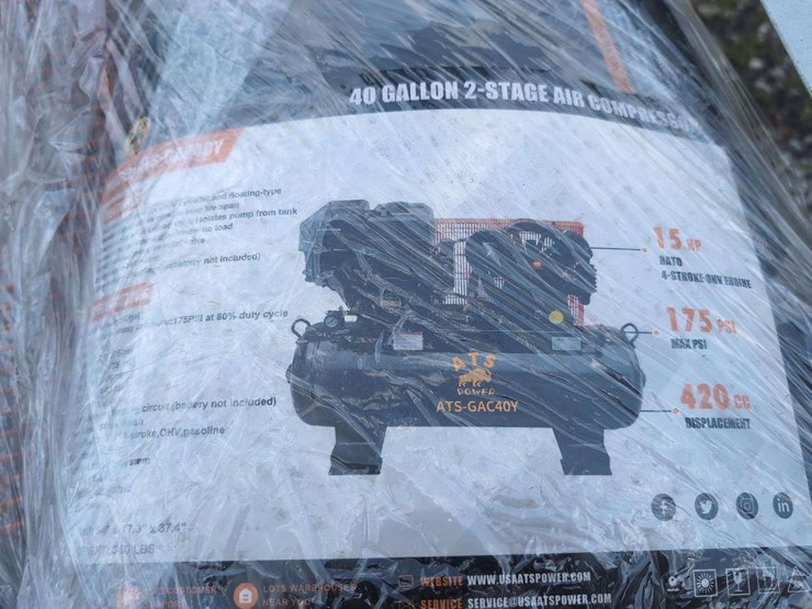ats-power-40-gallon-2-stage-air-compressor-ats--gac40y-image-2