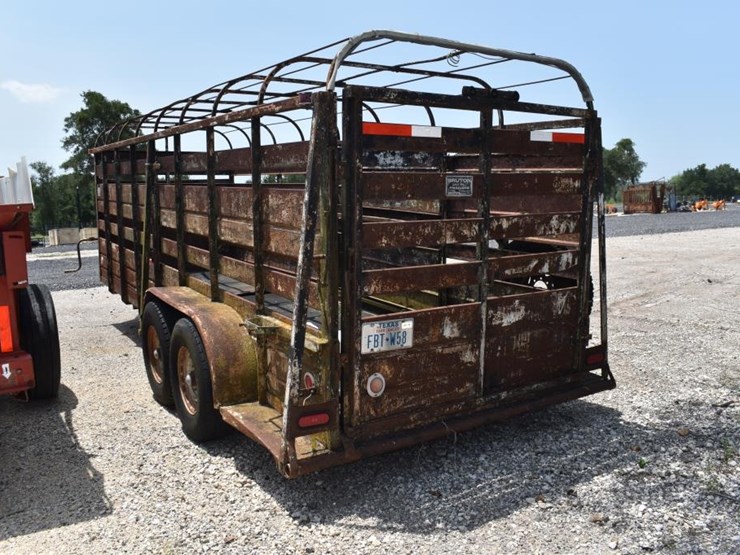 5'-8"-x-20'-bruton-gooseneck-cattle-trailer-w/-tarp-(vin-#-012746)-(plate-#-image-4