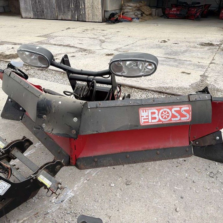 Boss 8ft2in Power-V Snow Plow w/ 12in Extensions