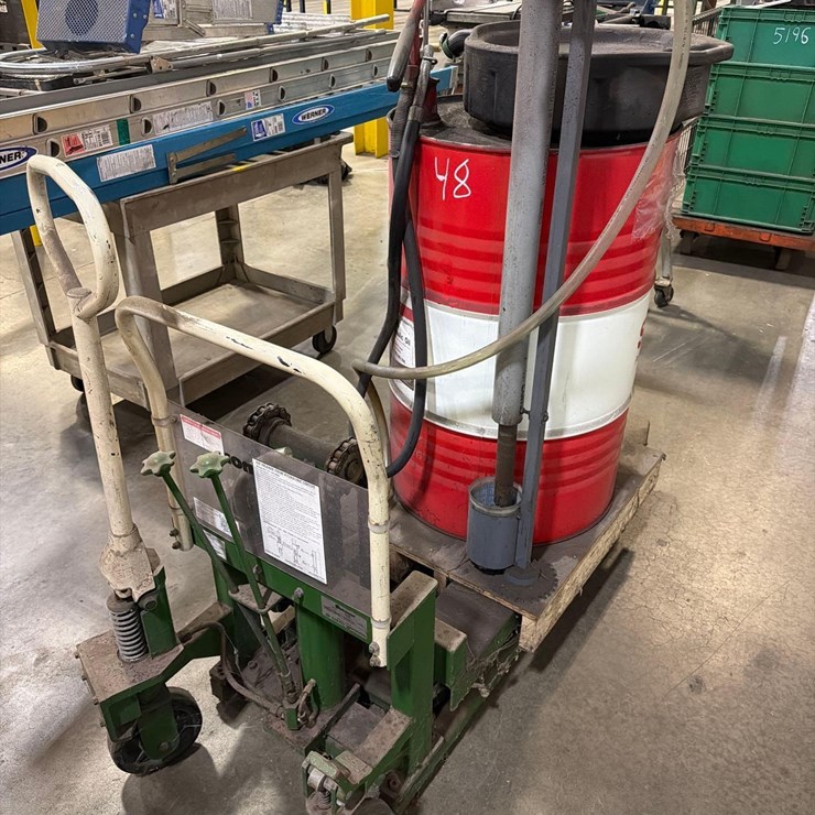 50 Gallon Hydraulic Oil Tank With Pump and Dolly