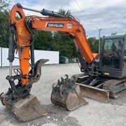 2023 Develon DX89R Excavator with 2 Buckets