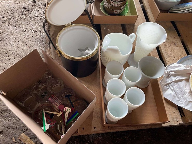 barware-collection-including-ice-bucket,-milk-glass,-and-assorted-drink-stirrers-image-1
