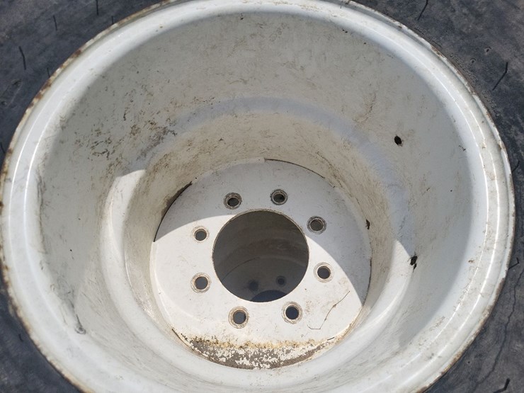(1)-pair-of-22.5ll-x-16.1-turf-tires-w/8-bolt-rims-image-8