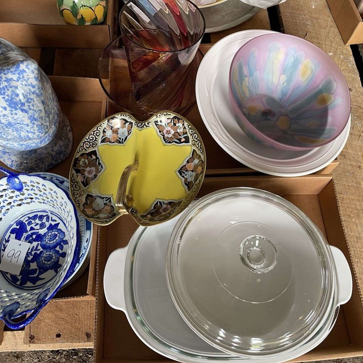 Assorted Decorative Tableware and Kitchenware Collection