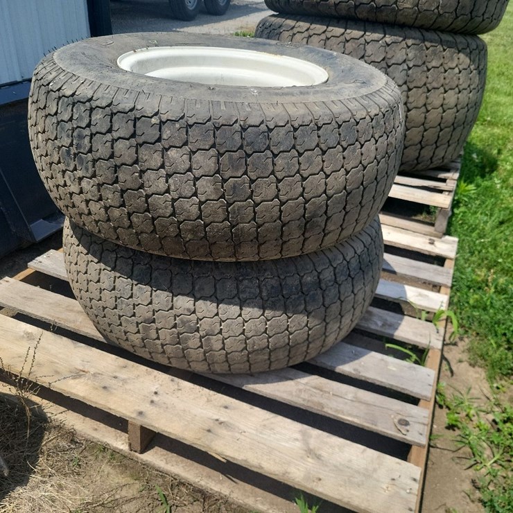 (1) Pair of 12LL x 16 Turf Tires w/6 Bolt Rims