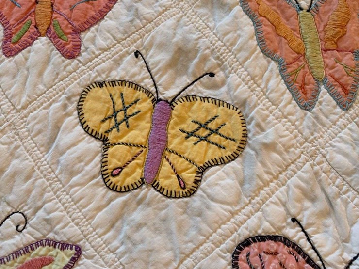 butterfly-applique-quilt-with-sage-green-border-image-2