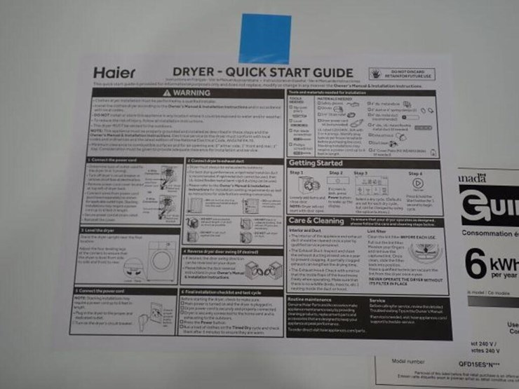 unused-haier-qfd15esmnww-26-in.-dryer-image-10