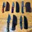 qty-(5)-handmade-hunting-&-utility-knives-w/-leather-sheaths-assorted-fixed-blade-set-image-1