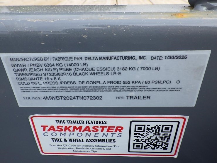 2026-delta-7'x20'-t/a-tilt-deck-trailer-image-22