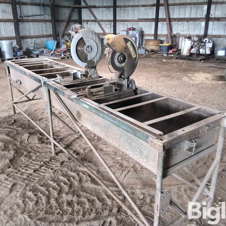 Homemade Shop Table w/ Chop Saws