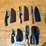 qty-(5)-handmade-hunting,-cleaver,-skinner-&-utility-knives-w/-leather-sheaths-assorted-fixed-blad-image-1