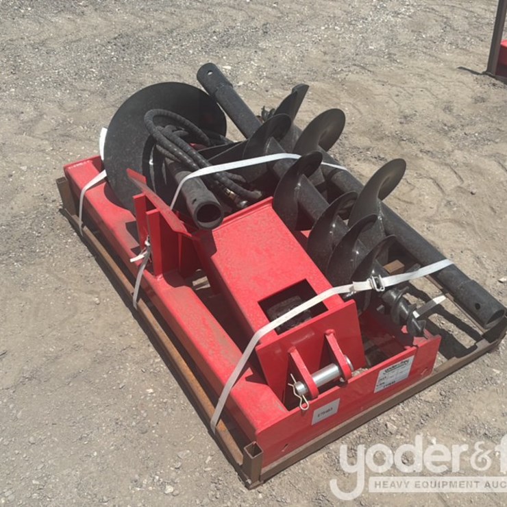 Unused 2026 Captok Auger and Extra Rod to suit Skidsteer Loader