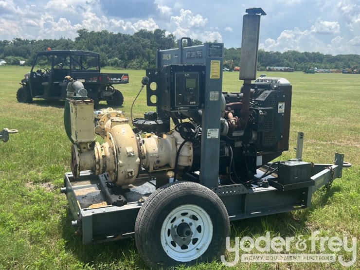 6"-centrifugal-trash-pioneer-water-pump,-single-axle-trailer-image-3