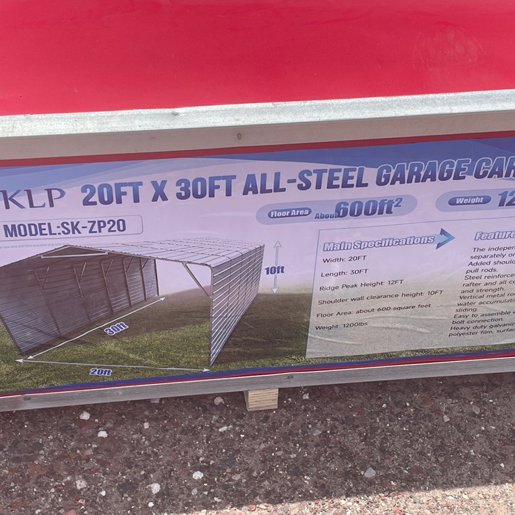 #1333 • All Steel Garage Carport