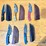 qty-(5)-handmade-fixed-blade-hunting-&-gut-hook-knives-w/-leather-sheaths-image-1