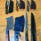 qty-(5)-handmade-cleaver,-fillet,-skinner-&-utility-knives-w/-leather-sheaths-assorted-fixed-blade-image-1