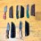 qty-(5)-handmade-fixed-blade-utility-&-hunting-knives-w/-leather-sheaths-image-1