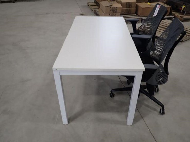 59-in.-ofiice-desk-&-(2)-desk-chairs-image-7