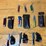 qty-(9)-handmade-pocket,-keychain-&-utility-knives-w/-leather-sheaths-assorted-knife-set-image-1