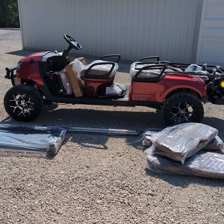 SDL 6 Seater Golf Cart Electric HQ100 (Un-Assembled) Metallic Red