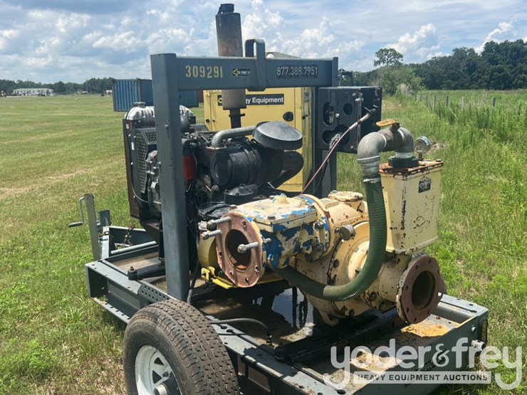 6"-centrifugal-trash-pioneer-water-pump,-single-axle-trailer-image-7