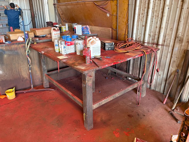 76”-x-69”-x-39”-metal-shop-table-image-2