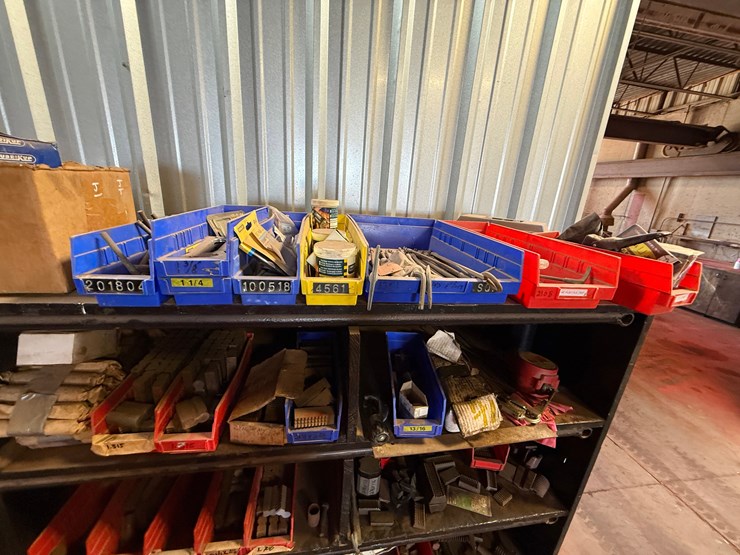 8’-l-x-23”w-x-6’h-18-bin-shelf-w/-contents-f/-slips,-studs,-tongs-&!related-image-5