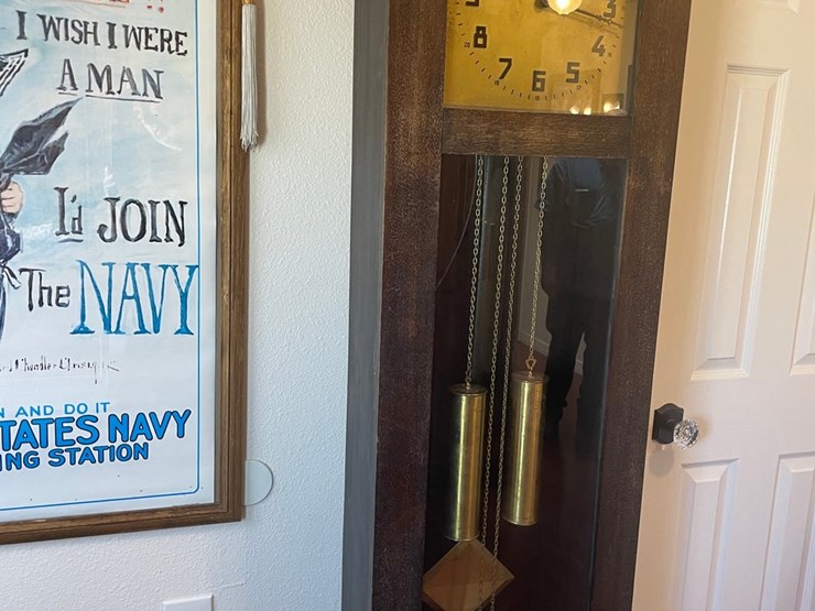 #251-•-mission-oak-style-grandfather-clock-(offsite-in-las-cruces)-image-3
