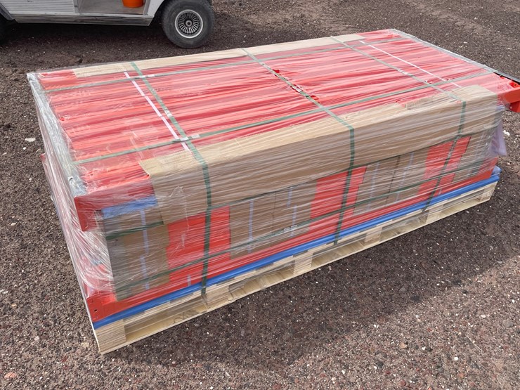 #1331-•-40'-6-section-heavy-duty-metal-storage-shelf,-2026,-unused-image-4